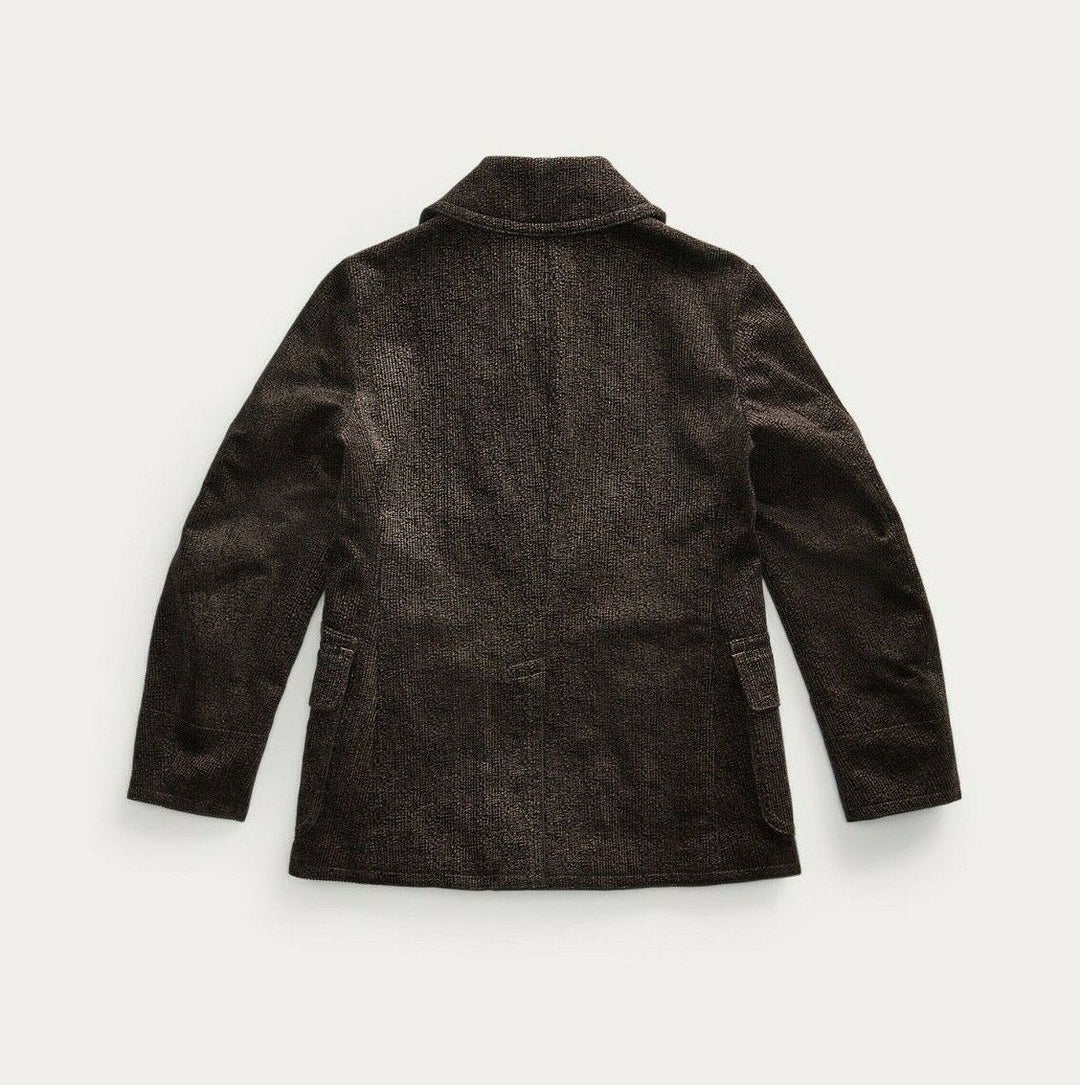 New RRL Ralph Lauren Limited-Edition Peacoat Brown Black Corduroy Men's Small S