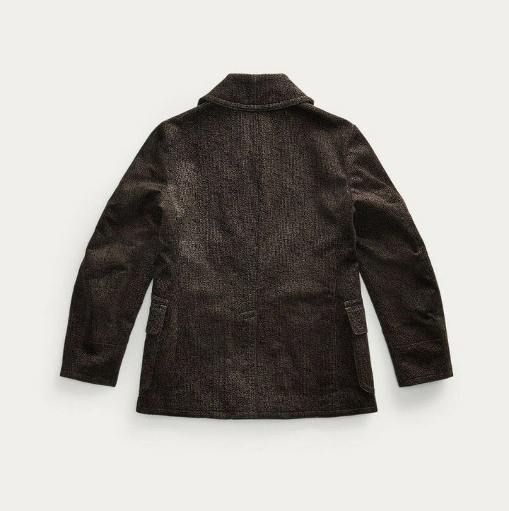 New RRL Ralph Lauren Limited-Edition Peacoat Brown Black Corduroy Men's Small S