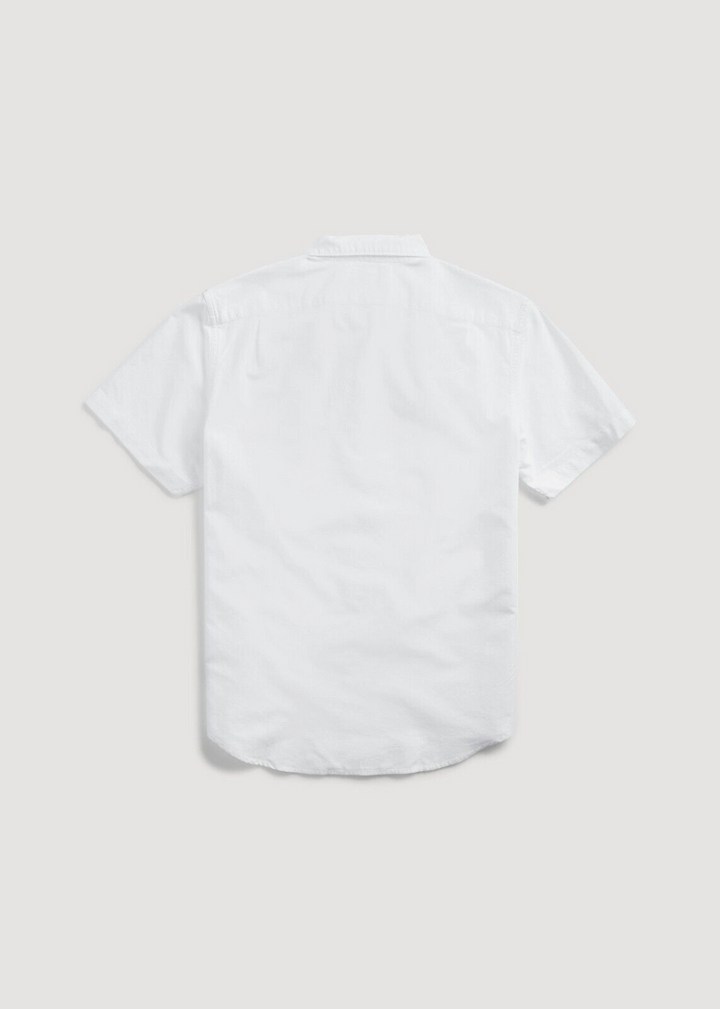 RRL Ralph Lauren 1940s Oxford Solid White Cotton Shirt Mens Medium M