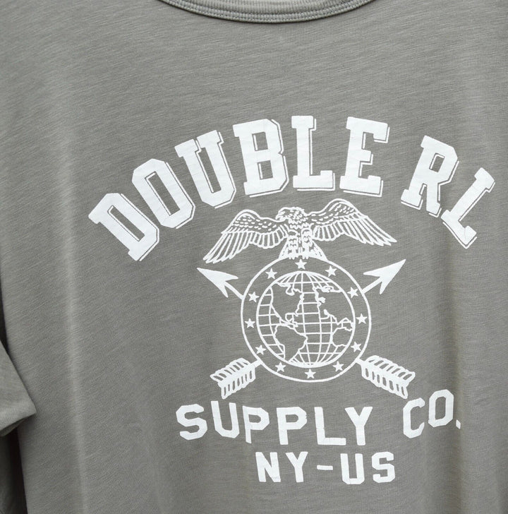 RRL Polo Ralph Lauren Supple Green Cotton Crewneck T-Shirt Men's 2XL XXL