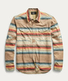 RRL Ralph Lauren Slim Fit Southwestern Serape Stripe Western Shirt Men's 2XL XXL