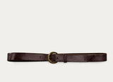 New RRL Ralph Lauren Terrace Tumbled Brown Roughout Leather Belt Men's Size 36