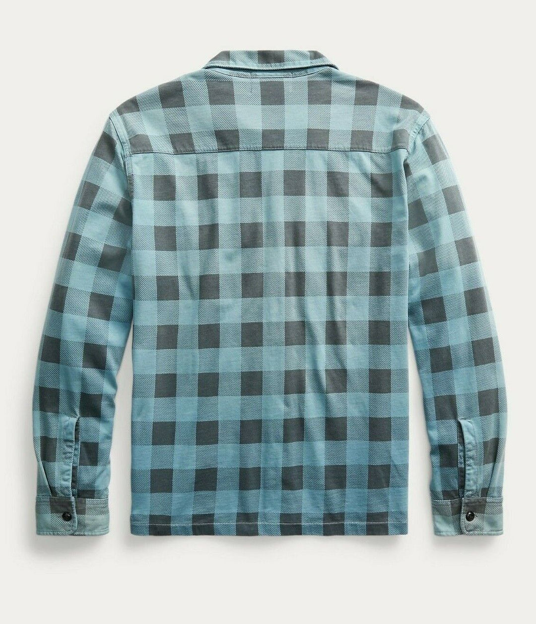 RRL Ralph Lauren Check Shirt Workshirt Indigo Blue Plaid Men's XL Extra-Large