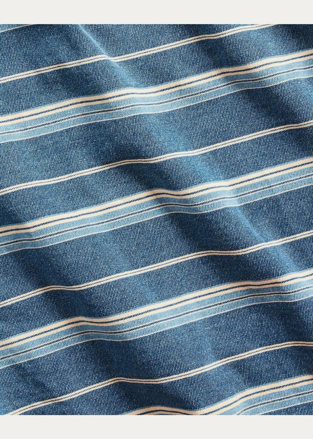 RRL Ralph Lauren 1920s Striped Jersey Camp Cotton Workshirt Shirt Men's Large L