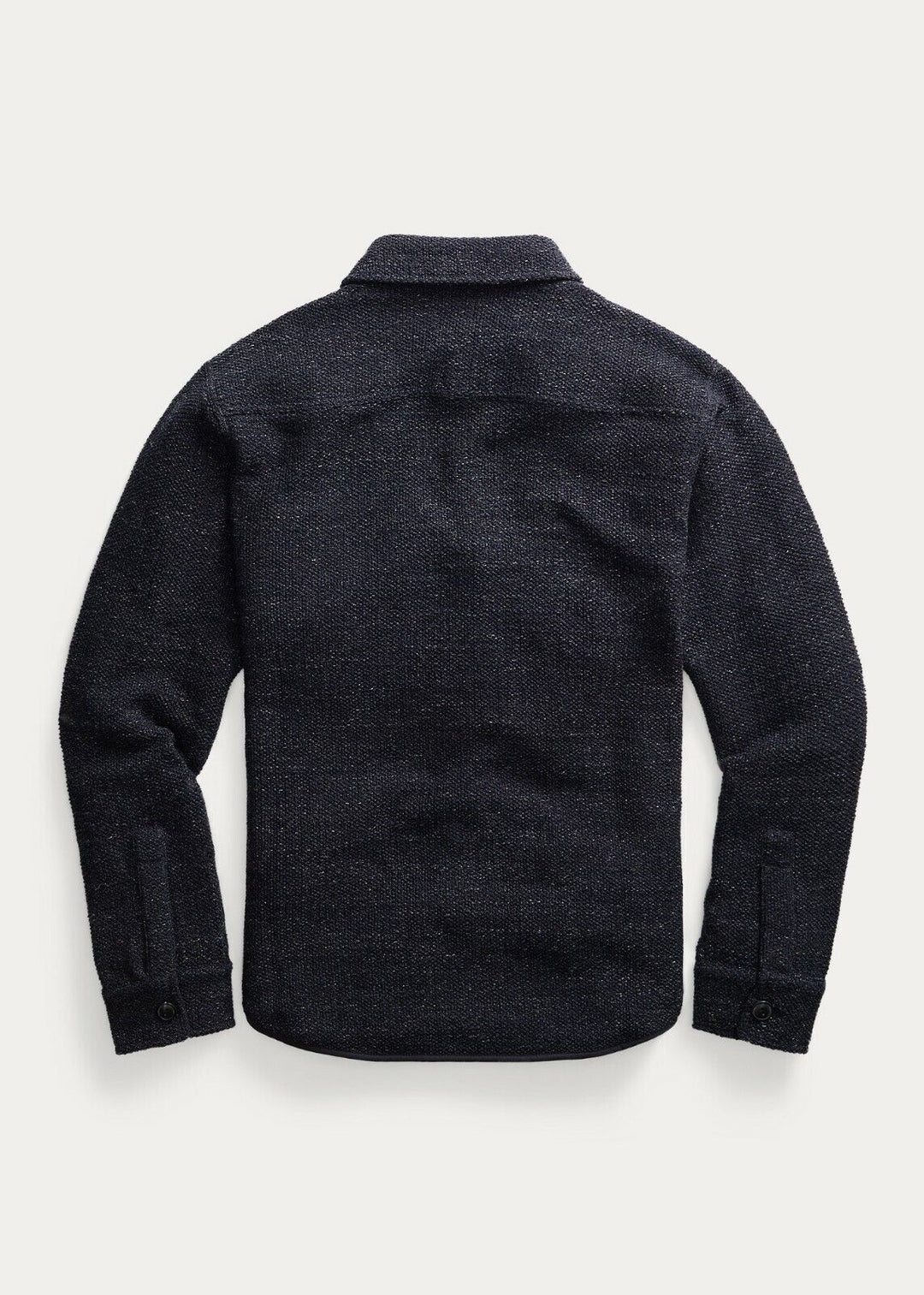 New RRL Ralph Lauren Ring-Spun Workshirt Jacket Navy Blue Men's Extra-Small XS