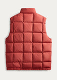 RRL Ralph Lauren 1960's Red Quilted Down Vest Jacket Puffer Coat Men's Medium M