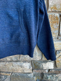 RRL Ralph Lauren 1930s Cotton Wool Navy Hoodie USA Made Pullover Men's Large L