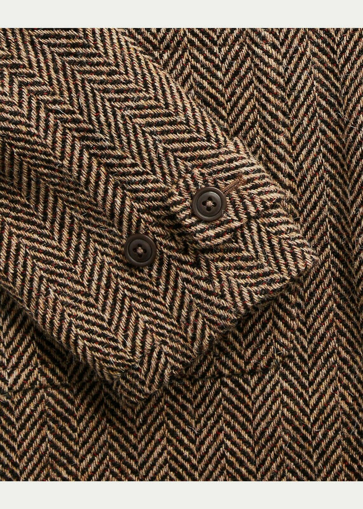 RRL Ralph Lauren Limited English Wool Tweed Duffle Coat Jacket Extra-Large XL