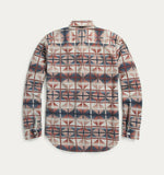 Ralph Lauren RRL Geometric Pattern Terry Blanket Shirt Workshirt Mens 2XL XXL