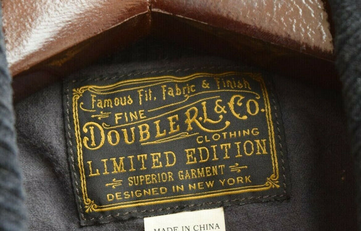 RRL Ralph Lauren Limited-Edition Peacoat Leather Corduroy Navy Men's M Medium