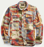 RRL Ralph Lauren 1940s Limited Edition Patchwork Work Shirt Men's XS Extra-Small