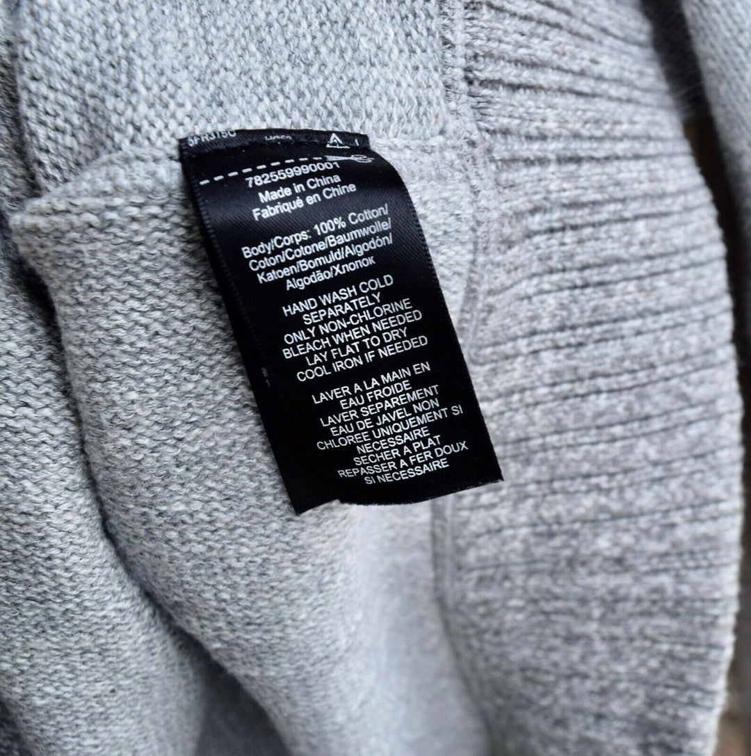 RRL Ralph Lauren Thick Gray Inside Out Gray Heather Pullover Men's Large L