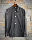 RRL Ralph Lauren Brown 1890's Railman Cotton Twill Work Shirt Men's Large L