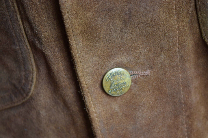 RRL Ralph Lauren Roughout Suede Coat Tan Chore Leather Jacket Men's XXL 2XL