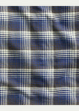 New RRL Double RL Men's Plaid Twill Workshirt Blue Shirt Blue White S Small