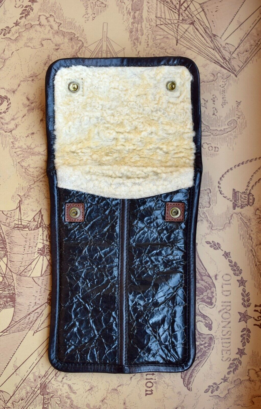 RRL Ralph Lauren Military Italian Shearling Cracked And Patch Kit