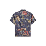 RRL Ralph Lauren Hawaiian Hand Painted Print Shirt Men's Extra-Small XS Camp