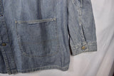 RRL Ralph Lauren Engineer Denim Chore Striped Jacket Men's XL Extra-Large