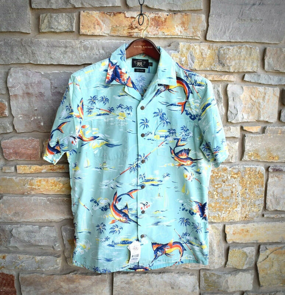 Polo Ralph Lauren Hawaiian Print T-shirt in Blue for Men