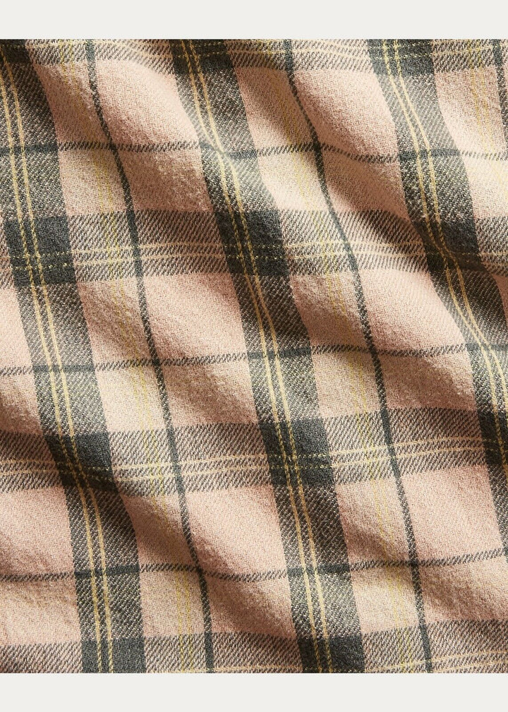 New RRL Ralph Lauren Check Plaid Twill 1930's Shirt Workshirt Men's Small S