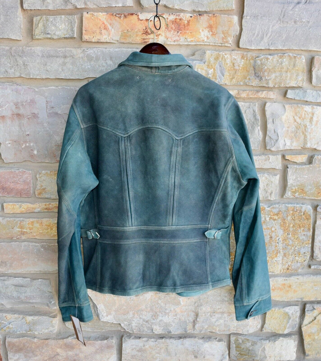 RRL Ralph Lauren Suede Jacket Indigo Sheepskin Leather Men's Medium M