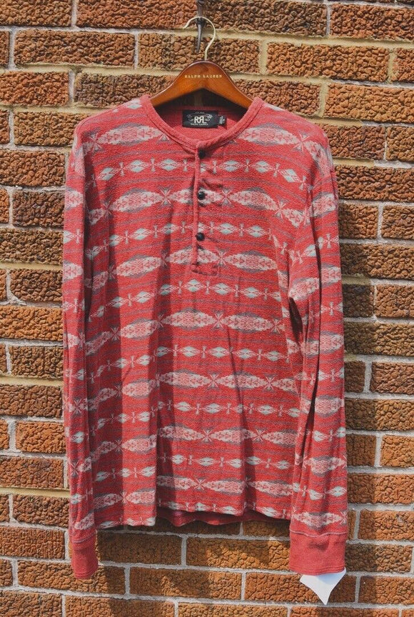 New RRL Ralph Lauren Western Cotton Linen Blend Print Camp Shirt Men's –  Uncommon Threadz
