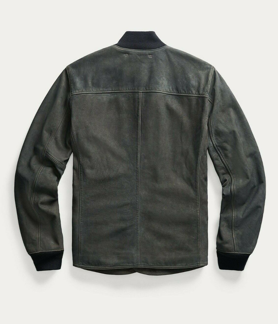 Ralph Lauren Indigo Leather Utility Jacket