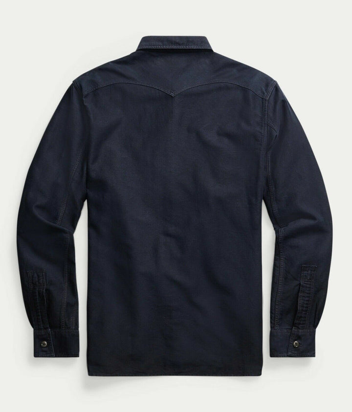 RRL Ralph Lauren Vintage Inspired Cotton Linen Blend Workshirt Men's 2XL XXL