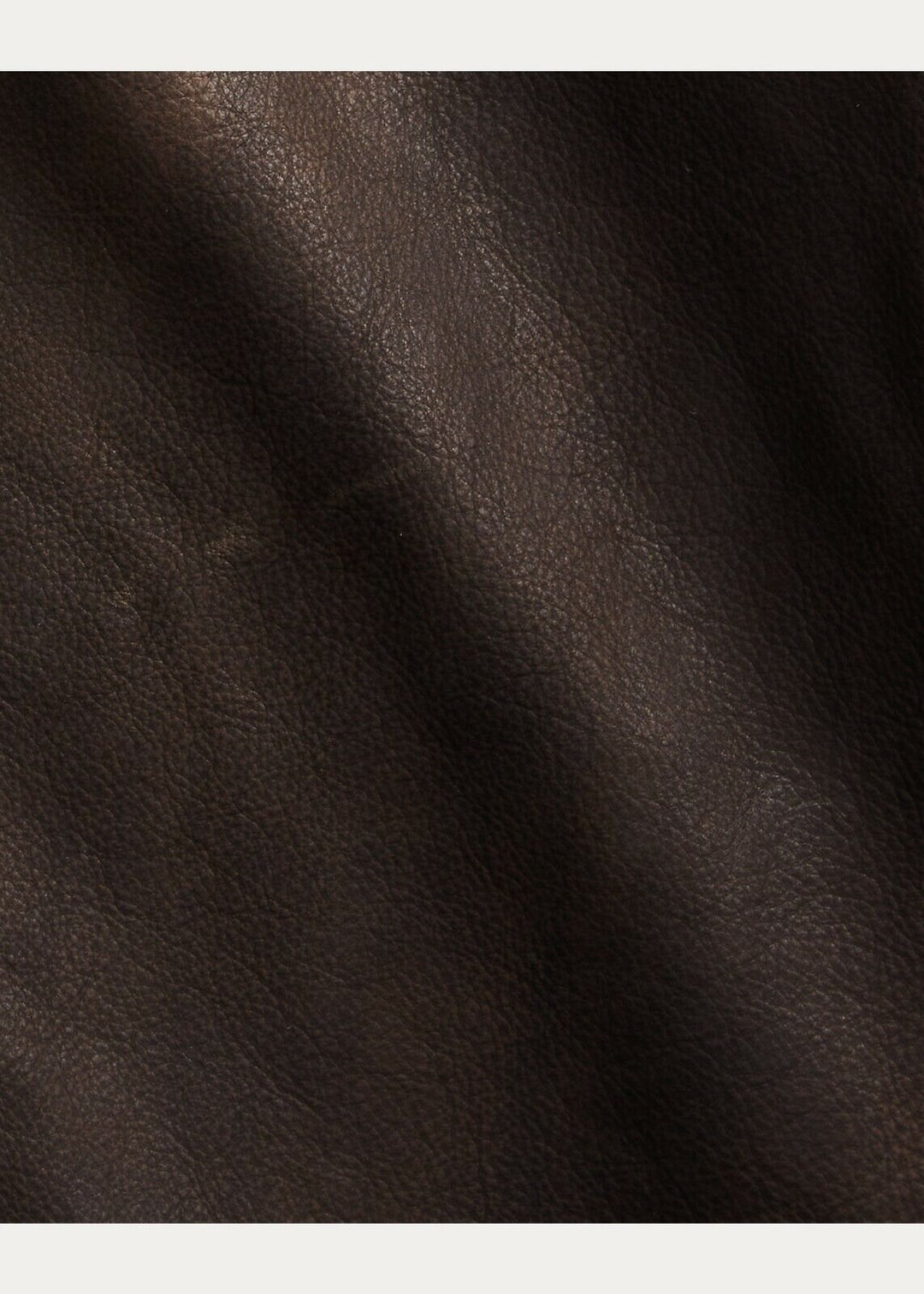 New RRL Ralph Lauren Leather Brown/Gray Peacoat Jacket Coat Lined Men's Small S