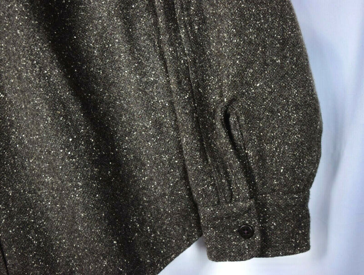 RRL Ralph Lauren Wool Speckled Brown Shirt Workshirt Men's XL Extra-Large