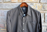 RRL Ralph Lauren Brown 1890's Railman Cotton Twill Work Shirt Men's Large L