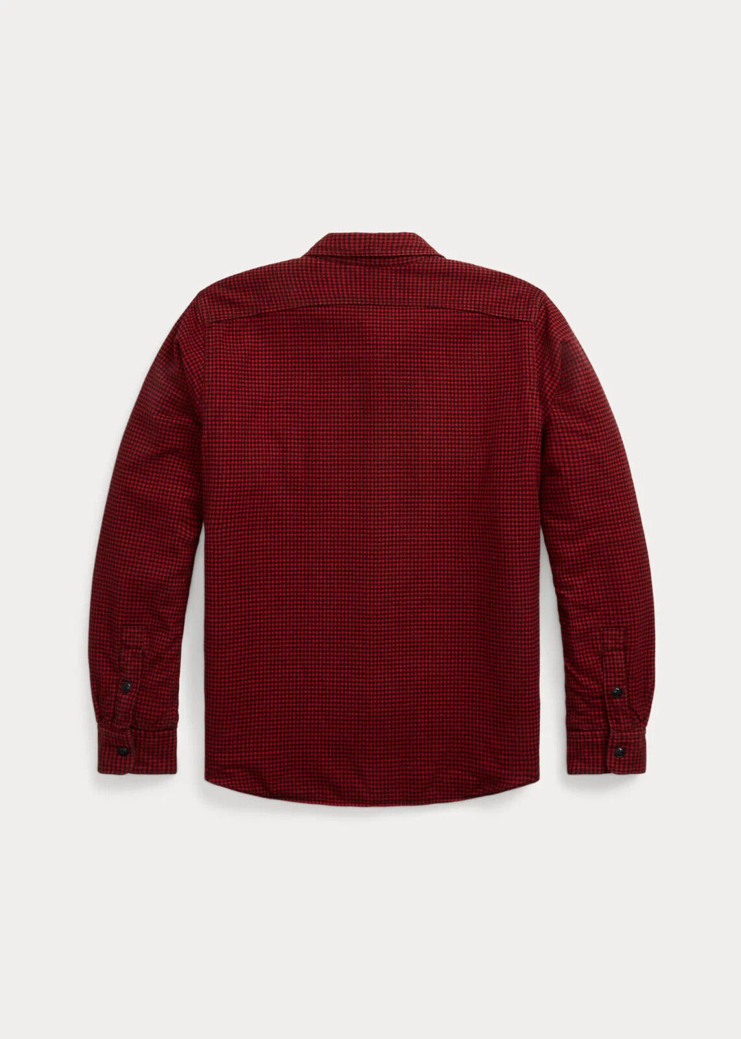 RRL Ralph Lauren Red Check Shirt Jacket Lined Checkered Overshirt Men's Large L