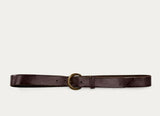 New RRL Ralph Lauren Terrace Tumbled Brown Roughout Leather Belt Men's Size 38