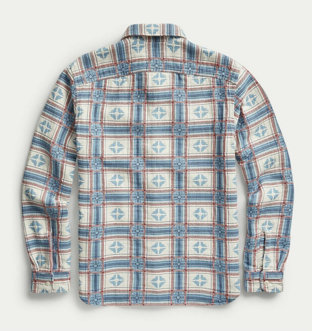 RRL Ralph Lauren 1950s Inspired Southwestern Brushed Jacquard Workshirt Small S