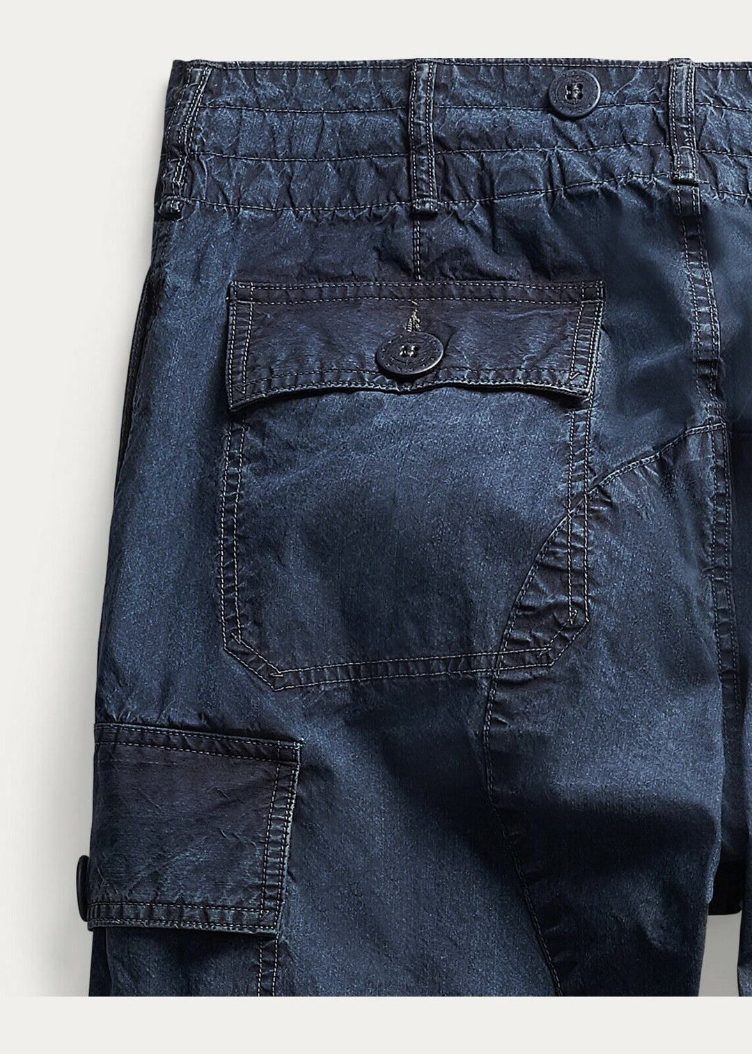 New RRL Ralph Lauren 1950s Indigo Straight Cargo High Rise Pant Men's 30x30