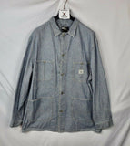 RRL Ralph Lauren Engineer Denim Chore Striped Jacket Men's XL Extra-Large