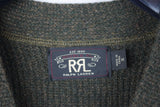 New RRL Ralph Lauren Vintage 100% Cashmere Green Cardigan Men's M Medium