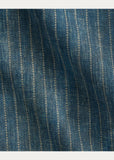 RRL Ralph Lauren Indigo Striped Twill Coat Jean Denim Jacket Chore Men's 2XL XXL