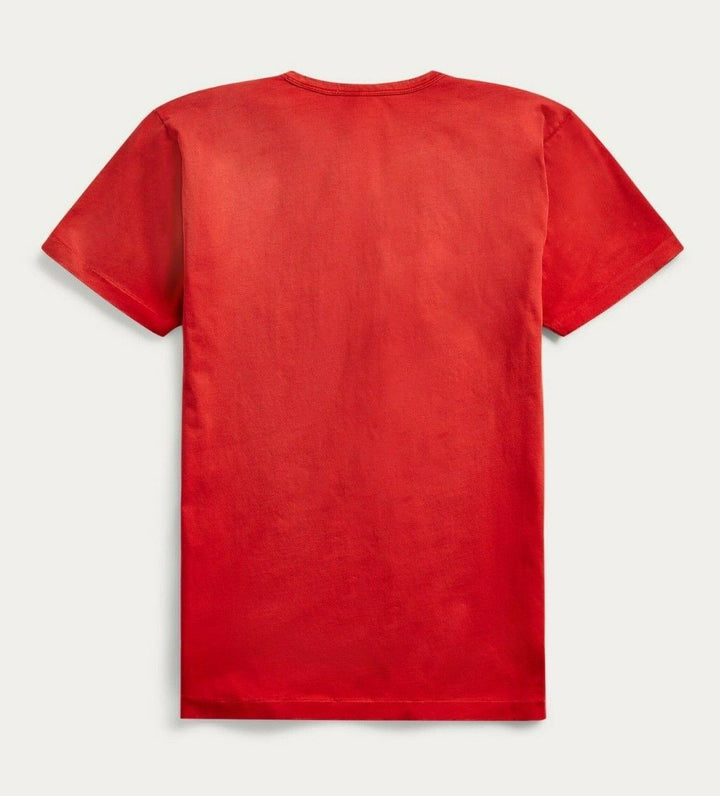 New RRL Polo Ralph Lauren Red Logo Cotton Crewneck T-Shirt Men's Large L