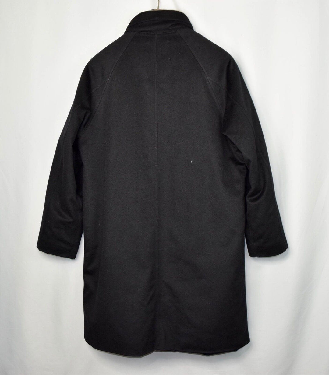 Loro Piana Icer Long Mink Fur Lined Black Cashmere Men's Jacket Coat Large L