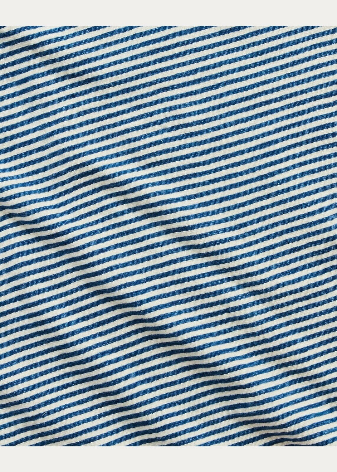 RRL Ralph Lauren White Indigo Striped Nautical Polo Jersey Men's XL Extra-Large