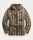 RRL Ralph Lauren 1940s Sportsman Hooded Brown Alpaca Jacket Men's 2XL XXL